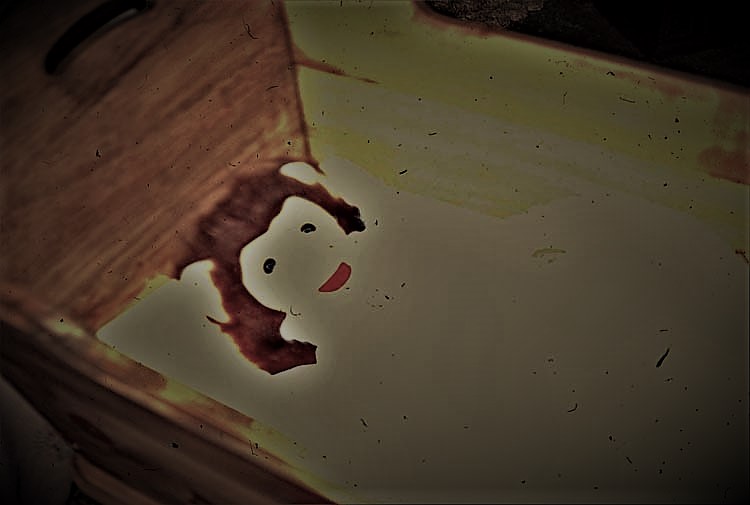 monkey in crib